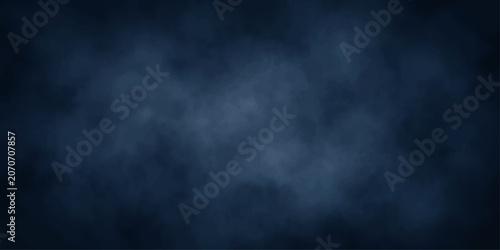 Photos Dark Blue Smoke Background with Fog and Black Night Texture