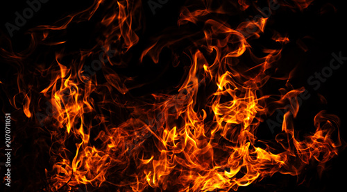 Картината върху платно Fire burning flame texture