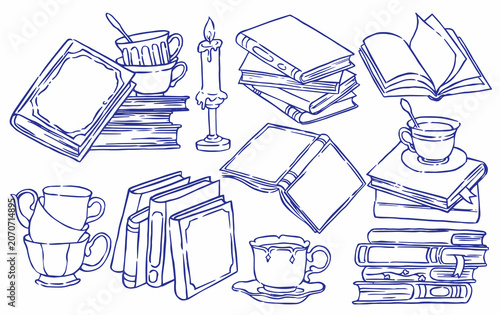 Foto Books and a cup of tea