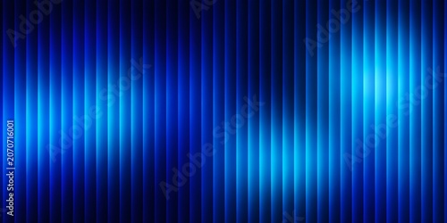 Abstract blue background with vertical glowing lines and light effects