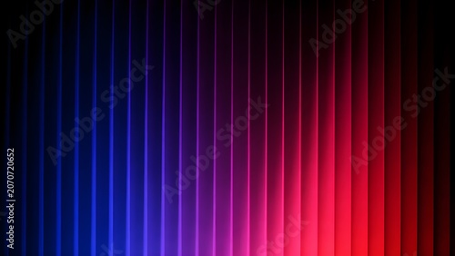 Abstract background with vertical lines in blue and red gradient lighting