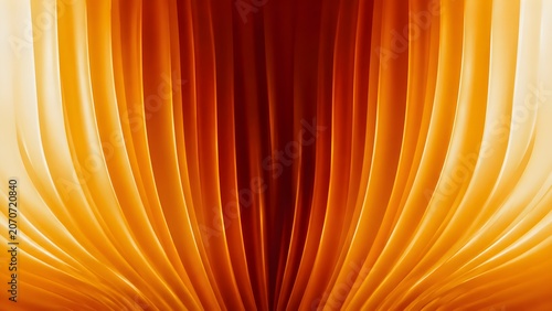 Abstract background with flowing orange and yellow vertical curves and lines