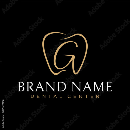 G Dental Logo Design Template Inspiration, Vector Illustration.