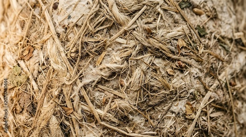 Closeup of dry straw or hay.