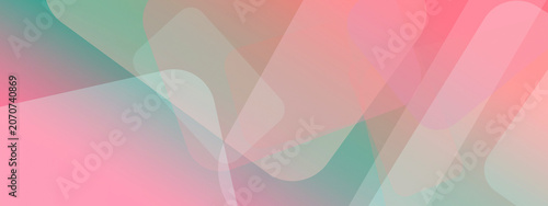 Pink and teal pastel gradients swirl into airy, geometric layers, creating a playful yet soothing atmosphere for creative branding and social posts.
