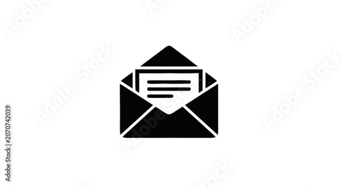 Canvastavla Envelope with paper inside.
