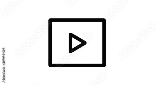 Photos Play Button Icon Video Start.