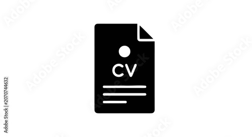 Resume paper document with CV.