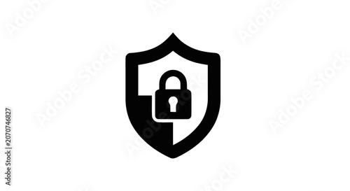 Canvas Print Shield with lock icon protection.
