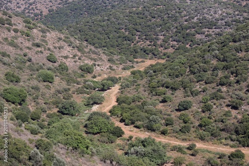 view of the Galilee mountains