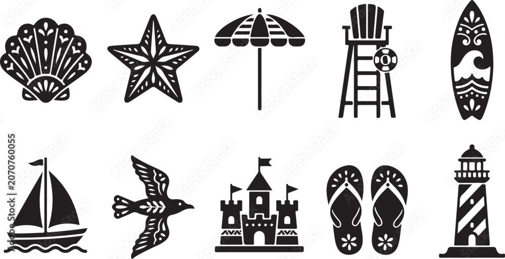 Fototapeta premium Black and white of global landmarks and cultural symbols religious artifacts eiffel tower
