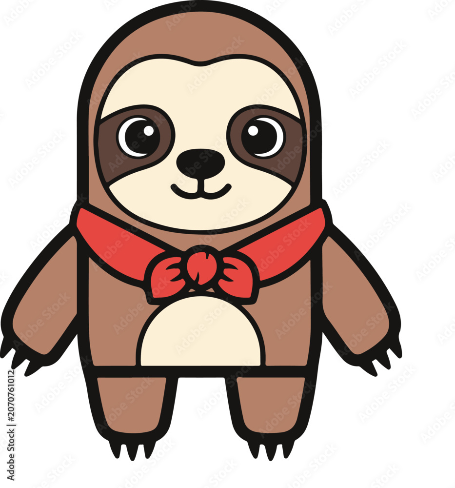 Fototapeta premium Cartoon sloth 