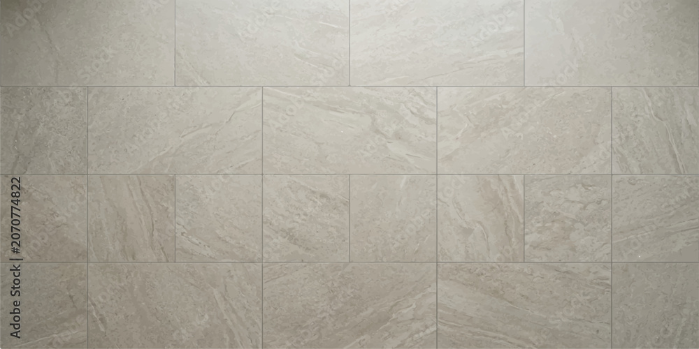 Fototapeta premium Light gray stone tile wall pattern with background interior architecture abstract building material structure