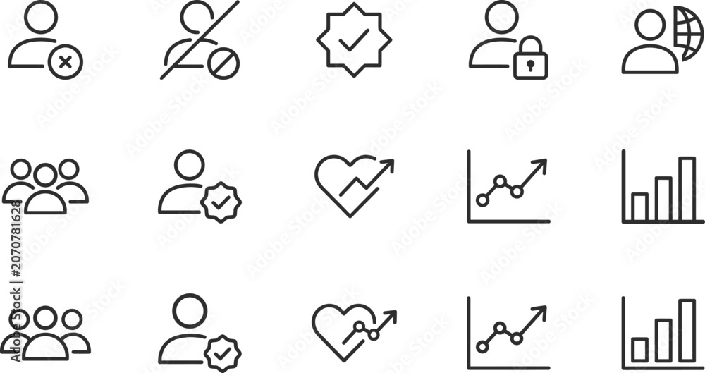 Fototapeta premium Business and finance icon set with e commerce, business