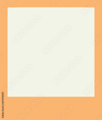 Cute Polaroid Photo Frame Vector Set, Pastel Scrapbook Frame Template with Washi Tape