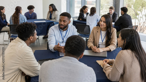Career mentoring event connecting young professionals and students