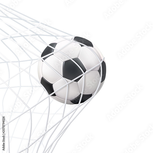 soccer ball on white background
