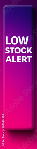 Black Friday Low Stock Alert Promotional Banner, vertical sale banner