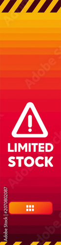 Black Friday Limited Stock Vertical Sale Banner, black friday sale