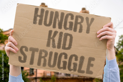Tableau sur toile "Hungry kid struggle" Food insecurity hinders classroom engagement