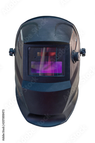 Protective welding helmet with reflective tinted lens safety equipment