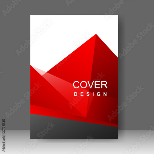 Design cover book modern technology style, Annual report, Brochure template, catalog, Simple Flyer promotion, magazine. Vector illustration