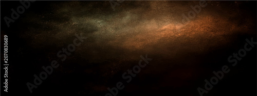 Fotografie Dramatic dark sky with ominous clouds illuminated by a fiery sunset, hinting at impending storm and atmospheric intensity