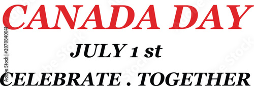 Εκτύπωση καμβά Canada day celebration on july 1st