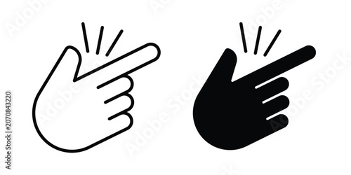 Foto Easy icon. Set of black vectors