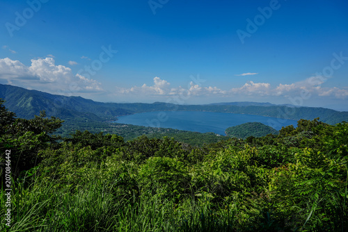 mountain landscape with clouds