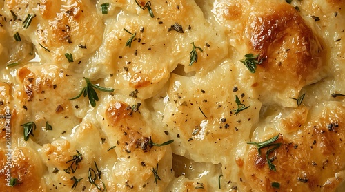 Golden Brown Buttery Herb Crust with Rosemary, 