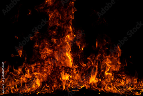 Fotografie Flame frames hot flames