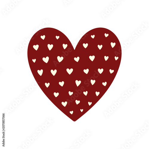 Heart icon. Colored silhouette. Front view. Vector simple flat graphic illustration. Isolated object on a white background.