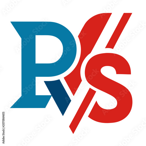 Photography Initial letter combination ps monogram logo design with monogram initials typogr