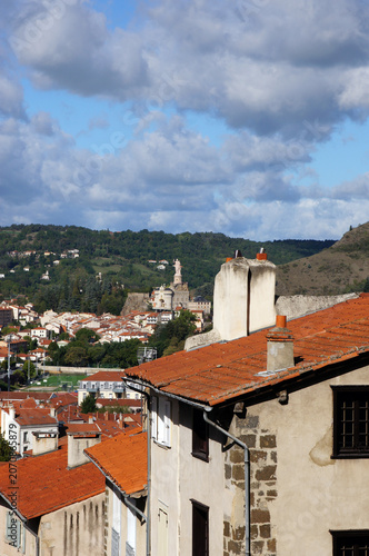 Vue sur une partie de la ville, Le Puy en Velay, Haute-Loire