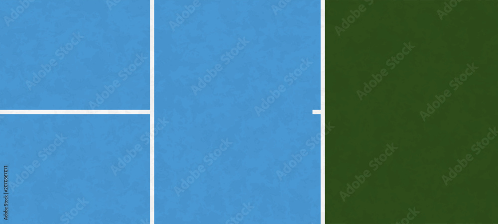 Fototapeta premium Blue tennis court boundary line background