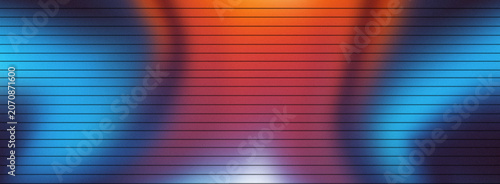 Dynamic Electric Cyan and Orange Scanline Grid Neon Tech Wave Background