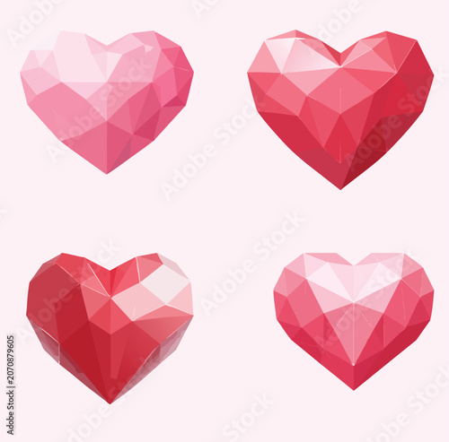  geometric heart shape.eps