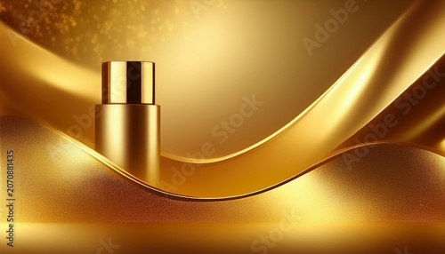 gold background for cosmetics product