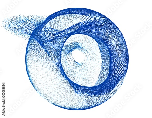 Abstract Blue Vortex.