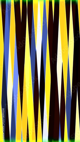Abstract moving geometrical shapes. Vertical video of flowing line mash shapes transition. Manga Energy Time Speed Rays Animation. Abstract of rapidly moving neon speed of light stripes yellow, black