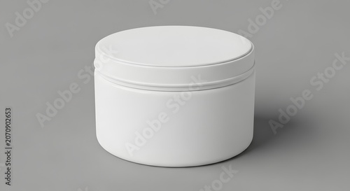 Cosmetic jar mockup blank white cream jar for beauty product branding presentation