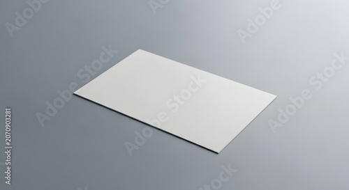 Blank business card mockup on gray background professional design presentation template