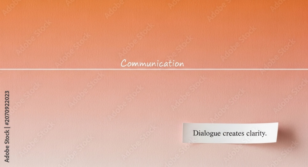 Fototapeta premium Visual Representation Concept for Communication Dialogue V2