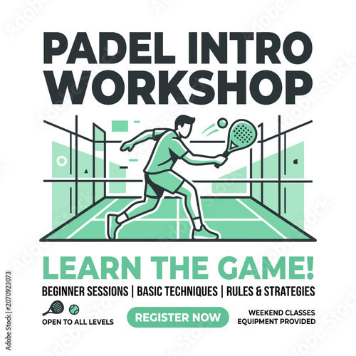 Learn Padel Tennis Techniques And Strategies For Beginners In A Fun Workshop Setting