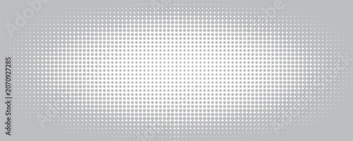 Black and white oval dots halftone gradient background