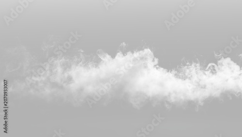 Tableau sur toile Smoke transparent white smoke cloud isolated realistic overlay fog haze mist vap