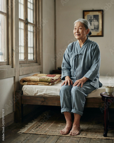 elderly Korean woman