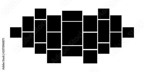 Obraz na plátně Photo Collage blank frame template