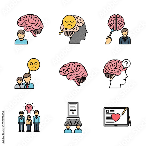 Brain and human mind concepts.
